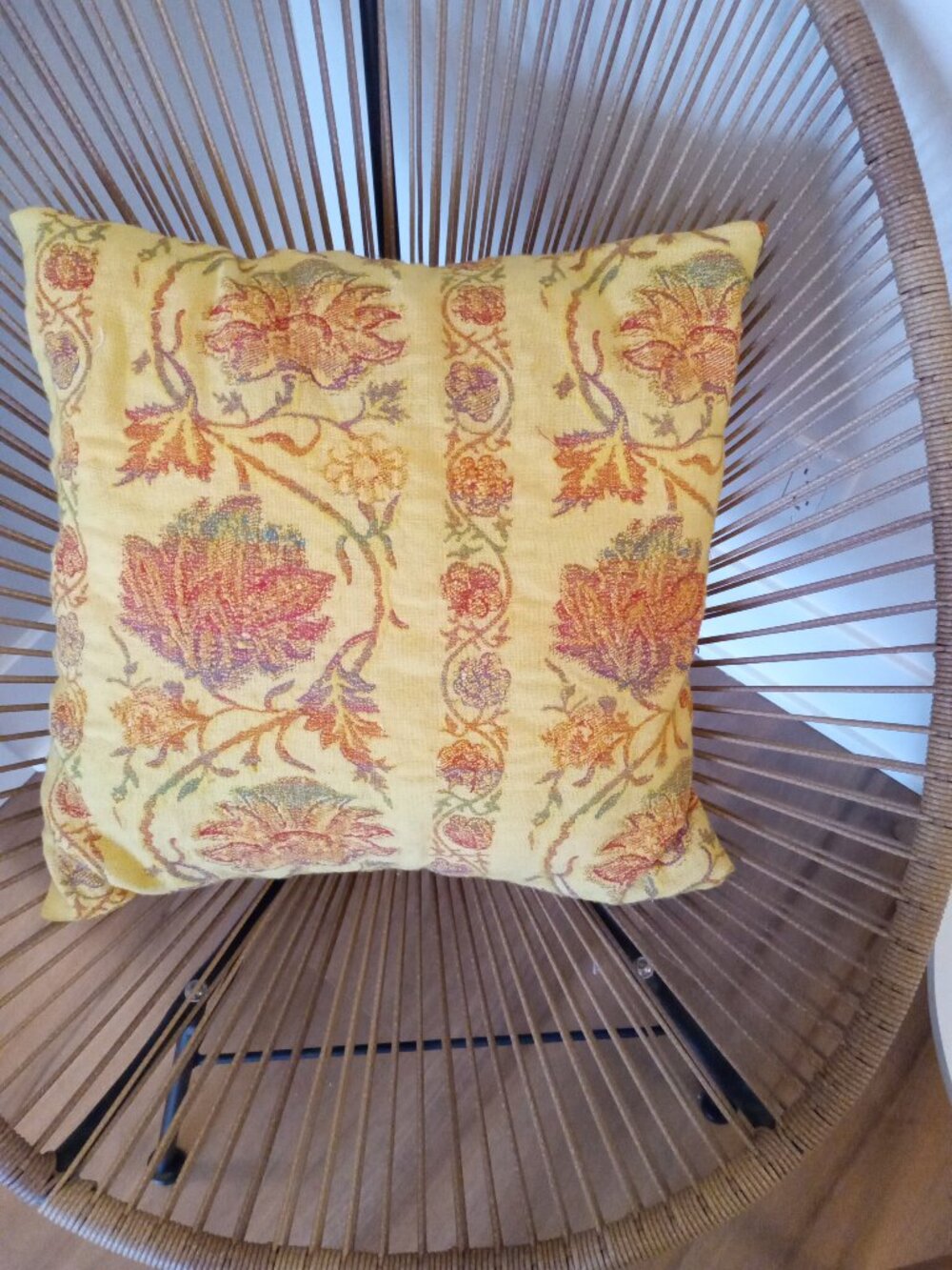 YELLOW BROCADE CUSHION COVERSTHAT COMBINE CLASSIC ELEGANCE WITH MODERN STYLE!